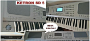 Ogłoszenie - HIT! KETRON SD5+Pedał nożny+USB/SD+Harmonizer+Video+Bonus - 6 500,00 zł