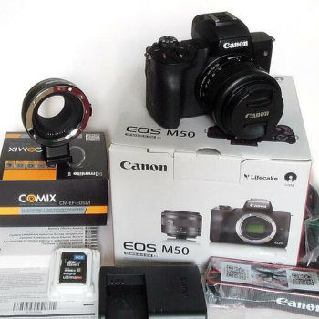 Ogłoszenie - Canon EOS M 50 + adapter EF, EFS-EOSM - 2 350,00 zł