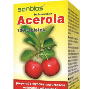 Ogłoszenie - Acerola - naturalna witamina C Sanbios - 33,00 zł