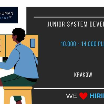 Ogłoszenie - Junior System Developer - 14 000,00 zł