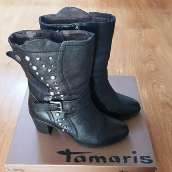 Ogłoszenie - Buty damskie kozaki skurzane Tamaris, rozmiar 37 - 150,00 zł