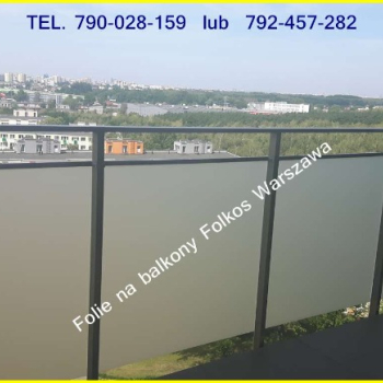 Ogłoszenie - Folkos folie prywatyzujące na balkon, okno, drzwi, witryny Warszawa Białołęka, Tarchomin, Bielany -Usługa oklejania - 154,00 zł