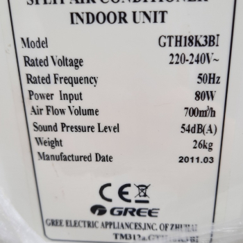 Ogłoszenie - Klimartzator GREE( jednostak i nawiew)2011r (nr 414A/L-102) - Dębica - 1 188,00 zł