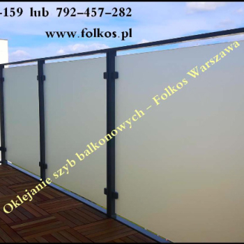 Ogłoszenie - Folie prywatyzujące na balkony osłony na balkon - zapewniające prywatność Warszawa - Usługa oklejania balkonów Warszawa - 142,00 zł