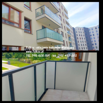 Ogłoszenie - Folie na balkon Warszawa Wola- Oklejamy balkony na Woli- folie na szyby balkonowe Odolany -Folkos folie prywatyzujące - Wola - 145,00 zł