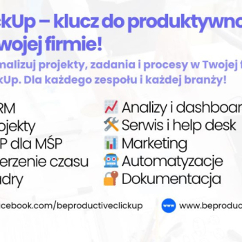 Ogłoszenie - Konsultant ClickUp wdrożenie CRM i zarządzanie projektami