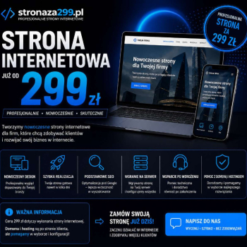 Ogłoszenie - Strona WWW już od 299 PLN - Dolnośląskie