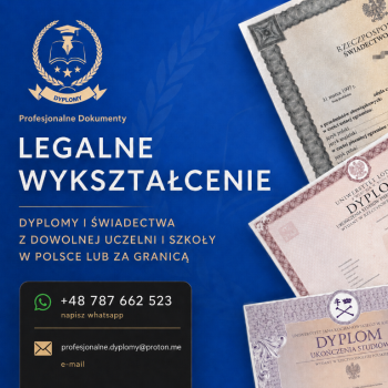 Ogłoszenie - Dyplom Matura Świadectwo BEZ ZALICZEK Tylko tu uczciwa oferta Kup dyplom Kup dyplom inżyniera Kup dyplom magistra - Dolnośląskie - 1 800,00 zł