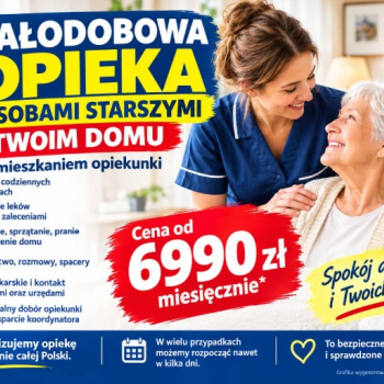 Ogłoszenie - Całodobowa opieka nad rodzicem - zamieszkanie opiekuna - od 6990 zł miesięcznie - 6 990,00 zł