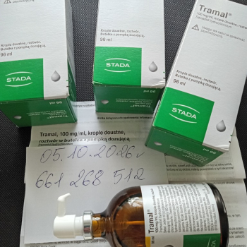 Ogłoszenie - Tramal Krople 96 ml . Odbiór wyłącznie osobisty. - Mazowieckie - 300,00 zł