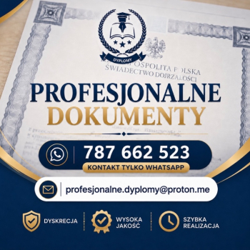 Ogłoszenie - Dyplom Matura Świadectwo BEZ ZALICZEK Tylko tu uczciwa oferta dyplomu - Warmińsko-mazurskie - 1 800,00 zł